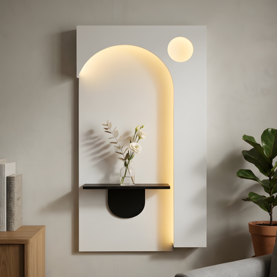 LED Wall Decor with Shelf
